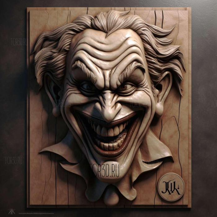 joker 3d model 2 stl model for CNC